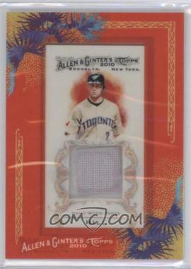 2010 Topps Allen & Ginter's - Framed Mini Relics #AGR-AH - Aaron Hill