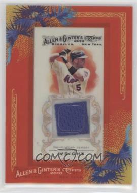 2010 Topps Allen & Ginter's - Framed Mini Relics #AGR-DWR - David Wright [Noted]