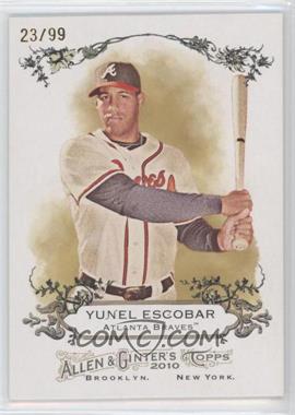 2010 Topps Allen & Ginter's - Rip Cards - Ripped #RIP-RC24 - Yunel Escobar /99