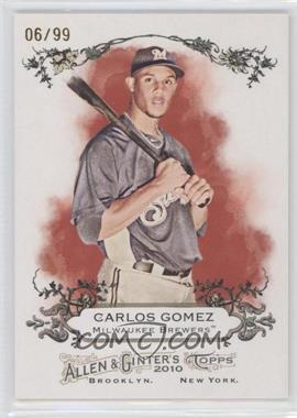 2010 Topps Allen & Ginter's - Rip Cards - Ripped #RIP-RC5 - Carlos Gomez /99