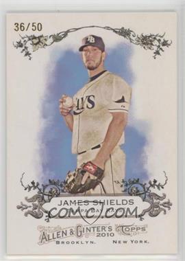 2010 Topps Allen & Ginter's - Rip Cards - Ripped #RIP-RC89 - James Shields /50