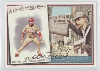 2010 Topps Allen & Ginter's - This Day in History #TDH1 - Chase Utley