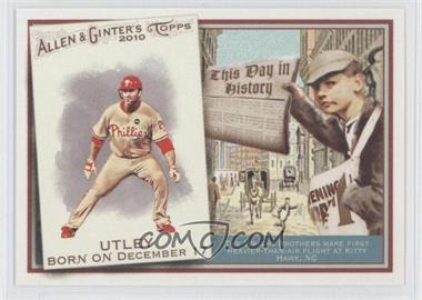 2010 Topps Allen & Ginter's - This Day in History #TDH1 - Chase Utley