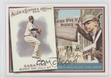 2010 Topps Allen & Ginter's - This Day in History #TDH20 - CC Sabathia