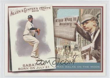 2010 Topps Allen & Ginter's - This Day in History #TDH20 - CC Sabathia