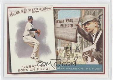 2010 Topps Allen & Ginter's - This Day in History #TDH20 - CC Sabathia