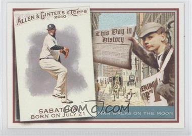 2010 Topps Allen & Ginter's - This Day in History #TDH20 - CC Sabathia