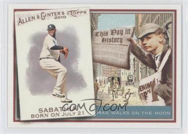 2010 Topps Allen & Ginter's - This Day in History #TDH20 - CC Sabathia