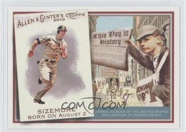 2010 Topps Allen & Ginter's - This Day in History #TDH22 - Grady Sizemore