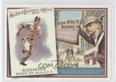 2010 Topps Allen & Ginter's - This Day in History #TDH22 - Grady Sizemore