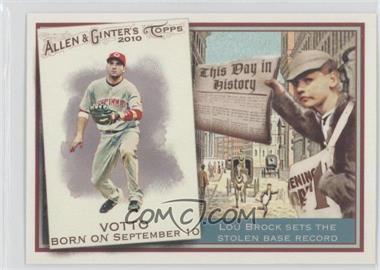 2010 Topps Allen & Ginter's - This Day in History #TDH24 - Joey Votto