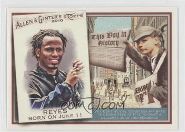 2010 Topps Allen & Ginter's - This Day in History #TDH28 - Jose Reyes