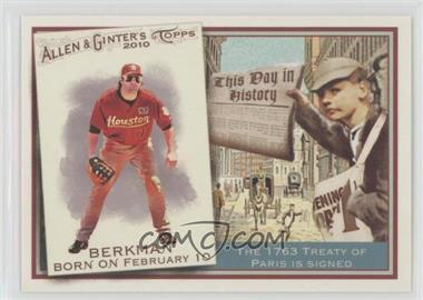 2010 Topps Allen & Ginter's - This Day in History #TDH4 - Lance Berkman