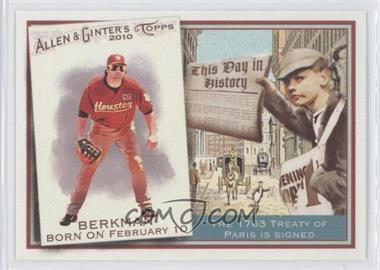 2010 Topps Allen & Ginter's - This Day in History #TDH4 - Lance Berkman