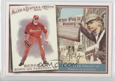 2010 Topps Allen & Ginter's - This Day in History #TDH4 - Lance Berkman