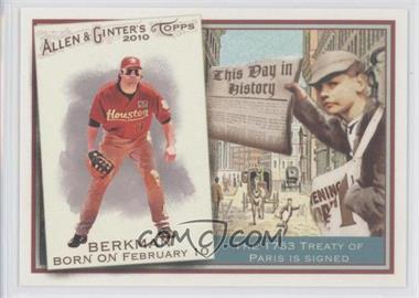 2010 Topps Allen & Ginter's - This Day in History #TDH4 - Lance Berkman