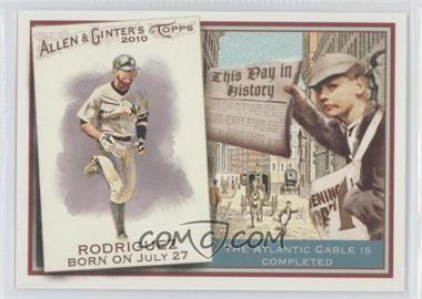 2010 Topps Allen & Ginter's - This Day in History #TDH50 - Alex Rodriguez