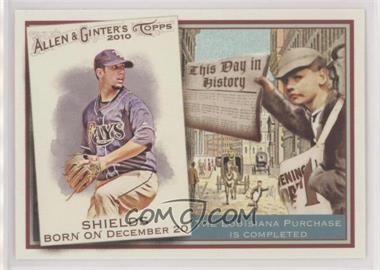 2010 Topps Allen & Ginter's - This Day in History #TDH61 - James Shields