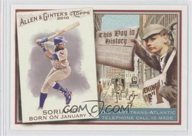 2010 Topps Allen & Ginter's - This Day in History #TDH63 - Alfonso Soriano