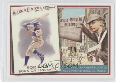 2010 Topps Allen & Ginter's - This Day in History #TDH63 - Alfonso Soriano