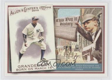 2010 Topps Allen & Ginter's - This Day in History #TDH66 - Curtis Granderson