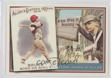 2010 Topps Allen & Ginter's - This Day in History #TDH72 - Jay Bruce
