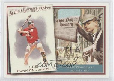 2010 Topps Allen & Ginter's - This Day in History #TDH74 - Carlos Lee