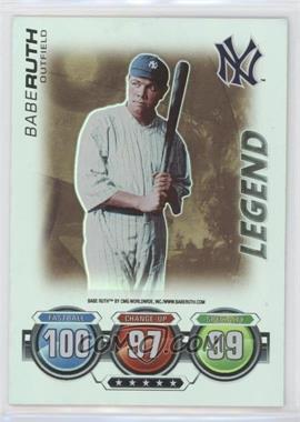 2010 Topps Attax - Battle of the Ages - Foil #_BARU.2 - Legend - Babe Ruth (Socks Not Visible)