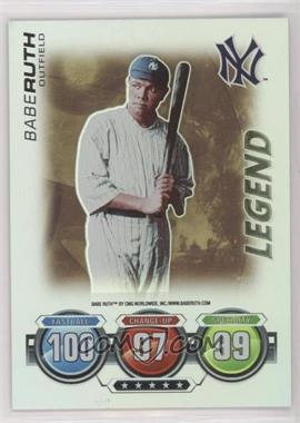 2010 Topps Attax - Battle of the Ages - Foil #_BARU.2 - Legend - Babe Ruth (Socks Not Visible)