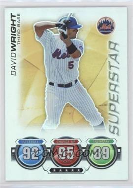 2010 Topps Attax - Battle of the Ages - Foil #_DAWR - Superstar - David Wright