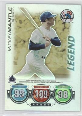 2010 Topps Attax - Battle of the Ages - Foil #_MIMA.1 - Legend - Mickey Mantle (Logo on Front Not Visible)