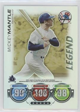 2010 Topps Attax - Battle of the Ages - Foil #_MIMA.1 - Legend - Mickey Mantle (Logo on Front Not Visible)