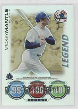 2010 Topps Attax - Battle of the Ages - Foil #_MIMA.1 - Legend - Mickey Mantle (Logo on Front Not Visible)
