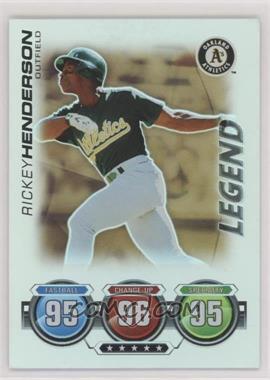 2010 Topps Attax - Battle of the Ages - Foil #_RIHE - Legend - Rickey Henderson (Green Jersey)