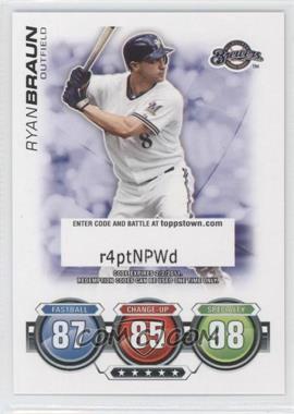 2010 Topps Attax - ToppsTown Code Cards #_RYBR - Ryan Braun