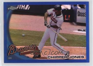 2010 Topps Chrome - [Base] - Blue Refractor #110 - Chipper Jones /199