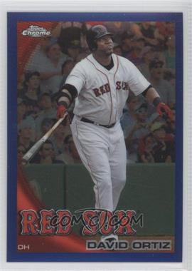 2010 Topps Chrome - [Base] - Blue Refractor #128 - David Ortiz /199