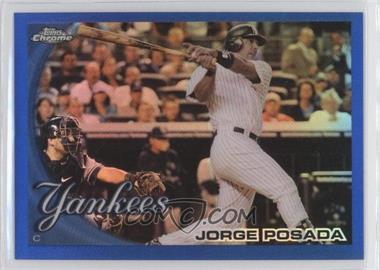 2010 Topps Chrome - [Base] - Blue Refractor #37 - Jorge Posada /199