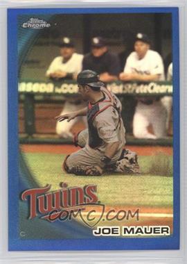 2010 Topps Chrome - [Base] - Blue Refractor #50 - Joe Mauer /199