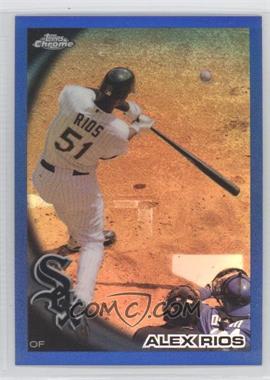 2010 Topps Chrome - [Base] - Blue Refractor #90 - Alex Rios /199