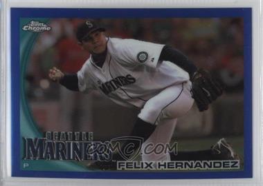 2010 Topps Chrome - [Base] - Blue Refractor #92 - Felix Hernandez /199