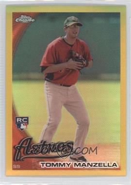 2010 Topps Chrome - [Base] - Gold Refractor #207 - Tommy Manzella /50