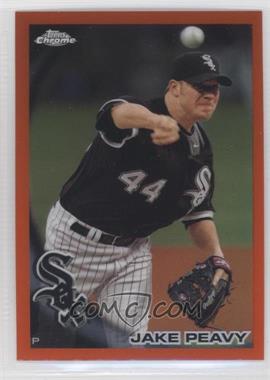 2010 Topps Chrome - [Base] - Orange Refractor #102 - Jake Peavy