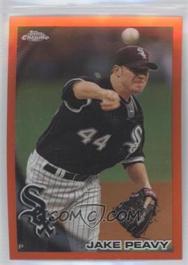 2010 Topps Chrome - [Base] - Orange Refractor #102 - Jake Peavy