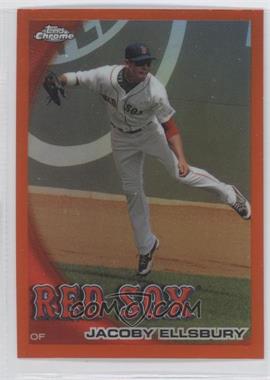 2010 Topps Chrome - [Base] - Orange Refractor #106 - Jacoby Ellsbury