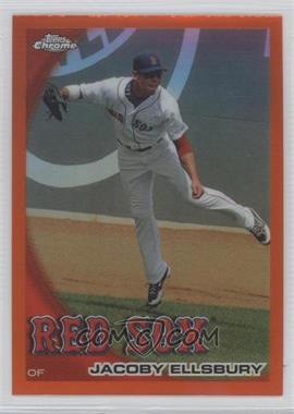 2010 Topps Chrome - [Base] - Orange Refractor #106 - Jacoby Ellsbury