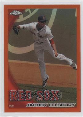 2010 Topps Chrome - [Base] - Orange Refractor #106 - Jacoby Ellsbury