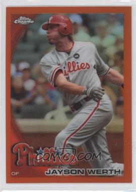 2010 Topps Chrome - [Base] - Orange Refractor #127 - Jayson Werth