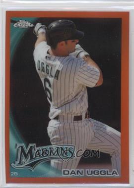 2010 Topps Chrome - [Base] - Orange Refractor #163 - Dan Uggla