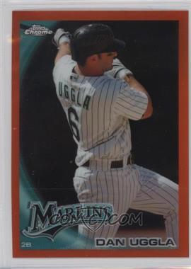 2010 Topps Chrome - [Base] - Orange Refractor #163 - Dan Uggla